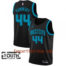 Charlotte Hornets Trikot Frank Kaminsky 44 2018-19 Jordan Brand City Edition Schwarz Swingman - Kinder